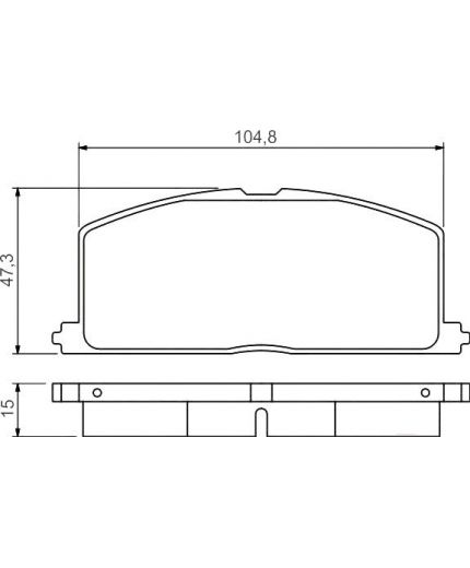 BOSCH Колодки дисковые