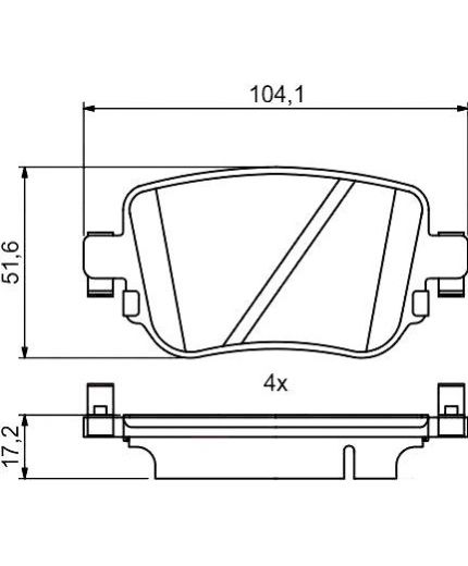 BOSCH Колодки дисковые