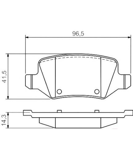 BOSCH Колодки дисковые