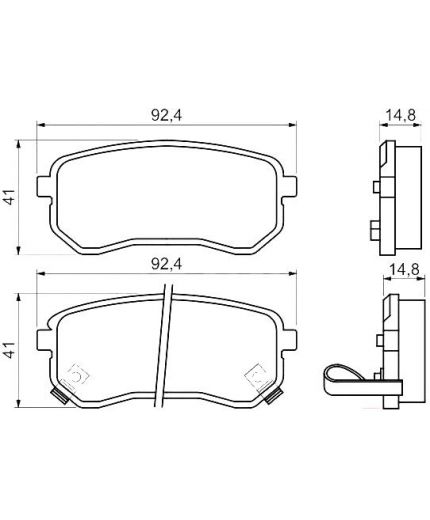 BOSCH Колодки дисковые