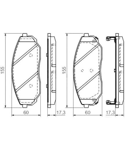 BOSCH Колодки дисковые