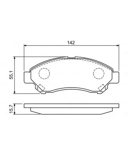 BOSCH Колодки дисковые