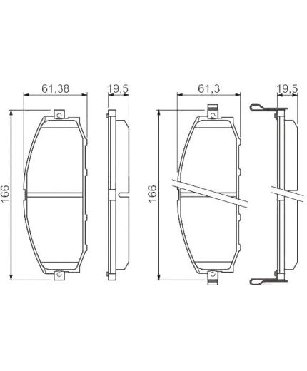 BOSCH Колодки дисковые