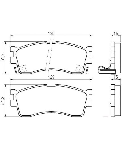 BOSCH Колодки дисковые