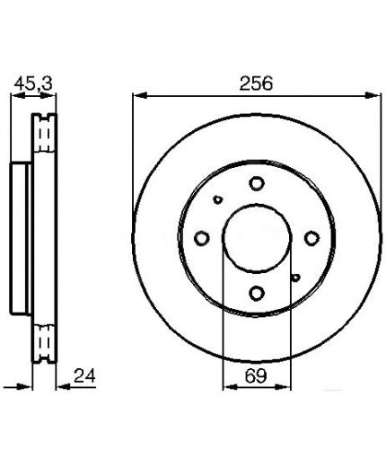 BOSCH Колодки дисковые