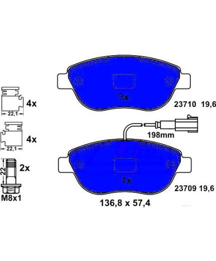 ATE Колодки дисковые
