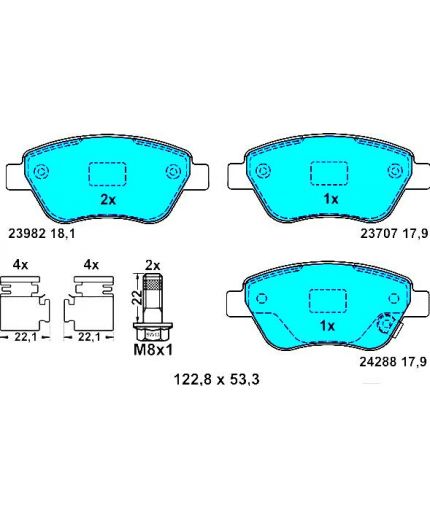 ATE Колодки дисковые