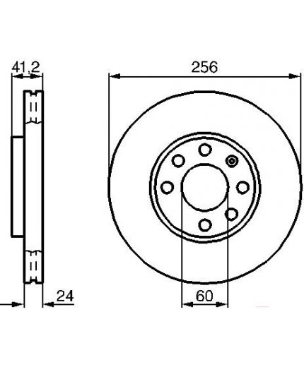 BOSCH Тормозной диск