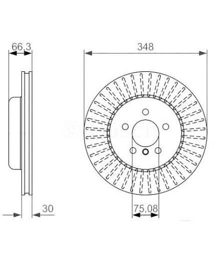 BOSCH Тормозной диск