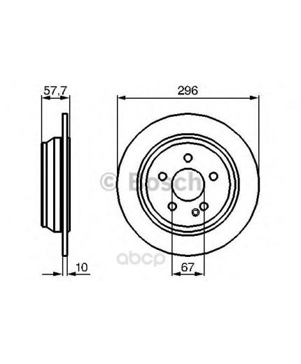 BOSCH Тормозной диск