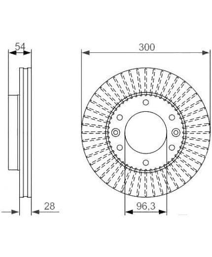 BOSCH Тормозной диск