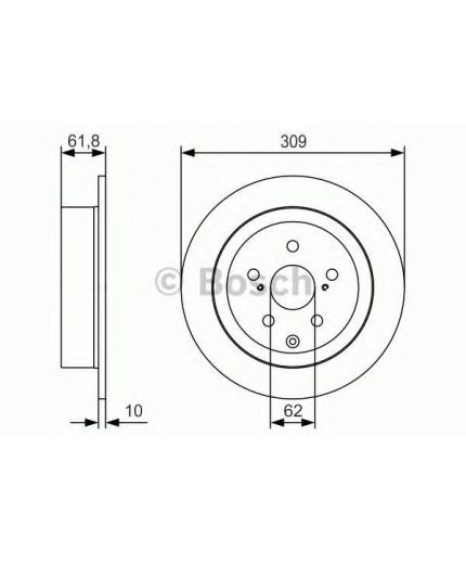 BOSCH Тормозной диск