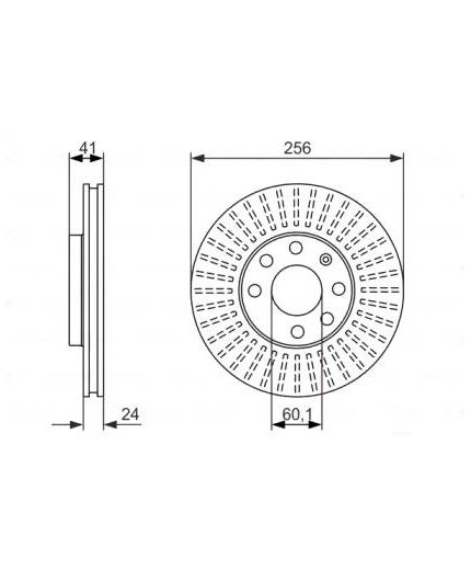 BOSCH Тормозной диск