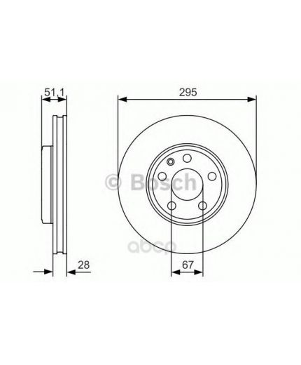BOSCH Тормозной диск