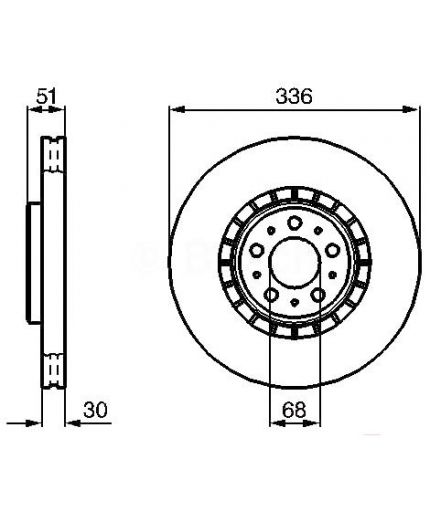 BOSCH Тормозной диск