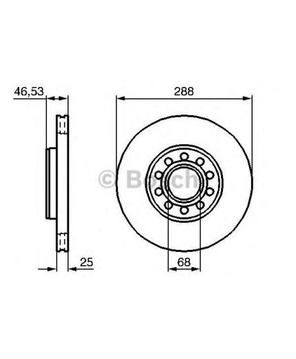 BOSCH Тормозной диск