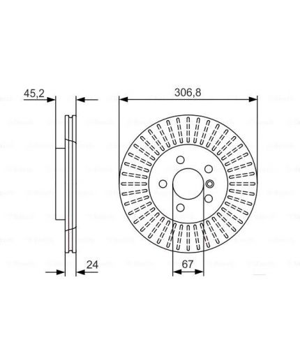 BOSCH Тормозной диск