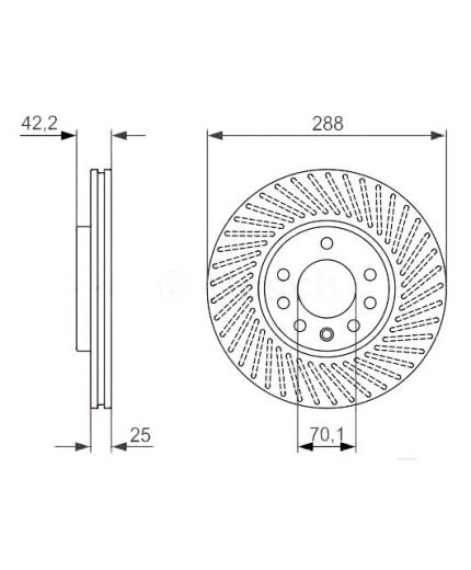 BOSCH Тормозной диск