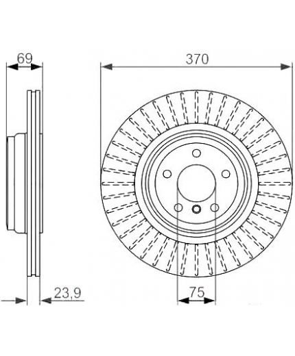 BOSCH Тормозной диск