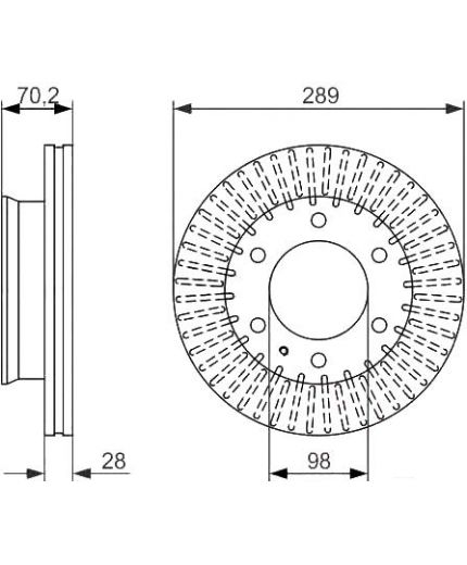 BOSCH Тормозной диск