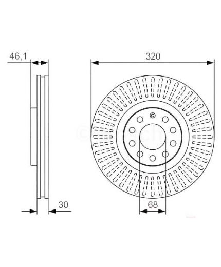 BOSCH Тормозной диск