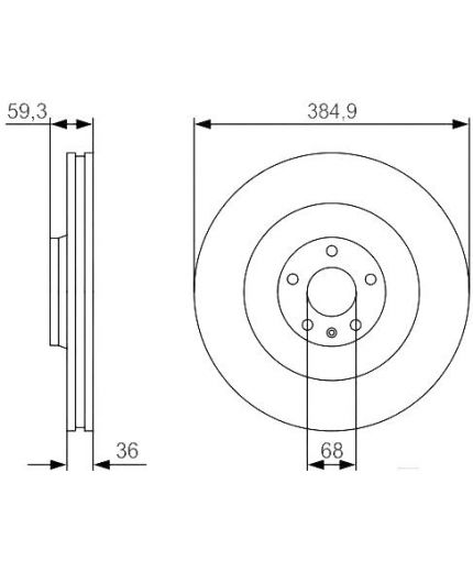 BOSCH Тормозной диск