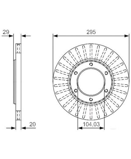 BOSCH Тормозной диск