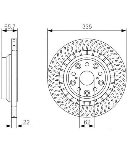 BOSCH Тормозной диск