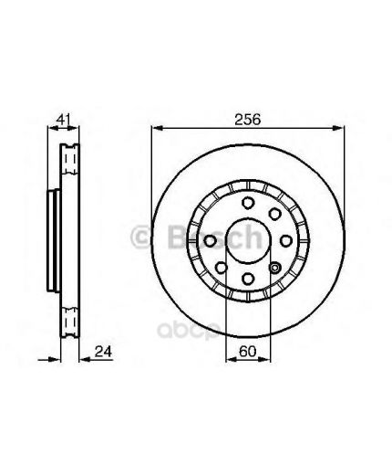BOSCH Тормозной диск
