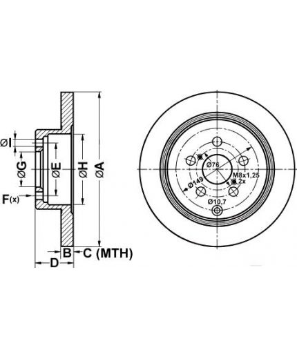 ATE Тормозной диск
