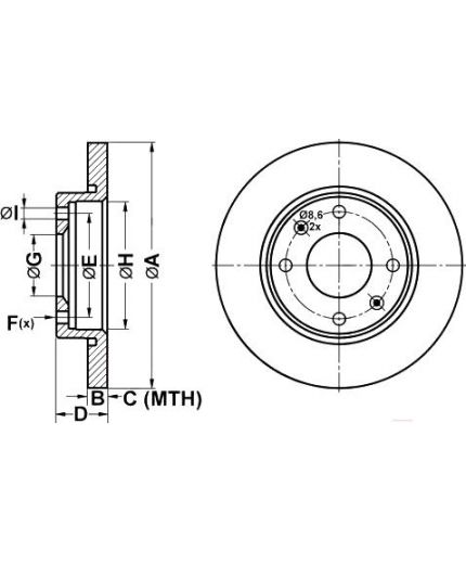 ATE Тормозной диск