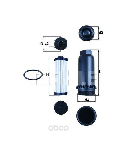 KNECHT-MAHLE Фильтр АКПП с прокладкой и крышками