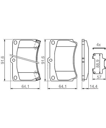 BOSCH Колодки дисковые