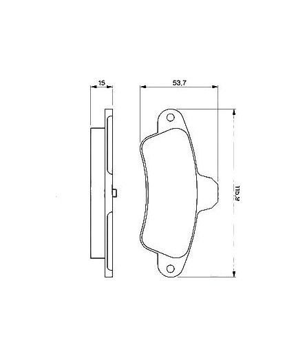 BOSCH Колодки дисковые