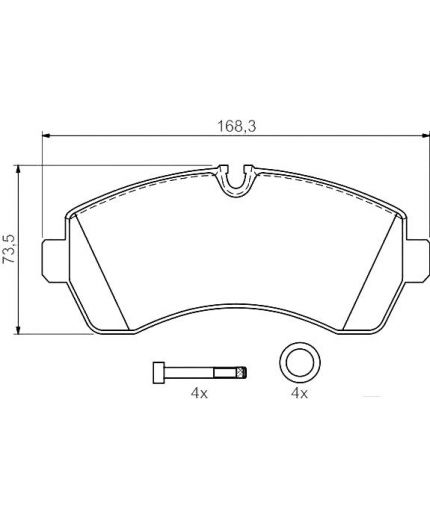BOSCH Колодки дисковые