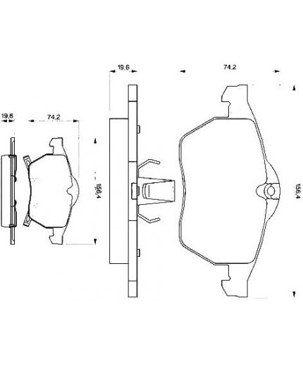 BOSCH Колодки дисковые