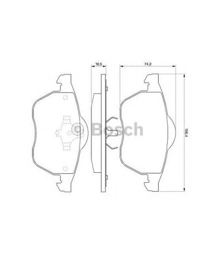 BOSCH Колодки дисковые