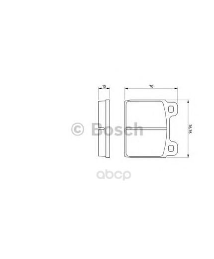 BOSCH Колодки дисковые