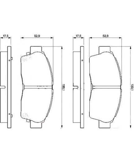 BOSCH Колодки дисковые
