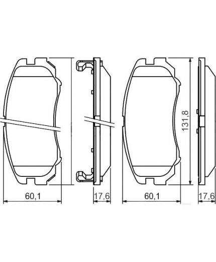 BOSCH Колодки дисковые