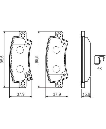 BOSCH Колодки дисковые
