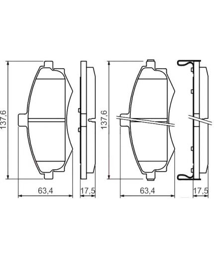 BOSCH Колодки дисковые