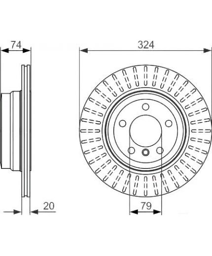 BOSCH Тормозной диск