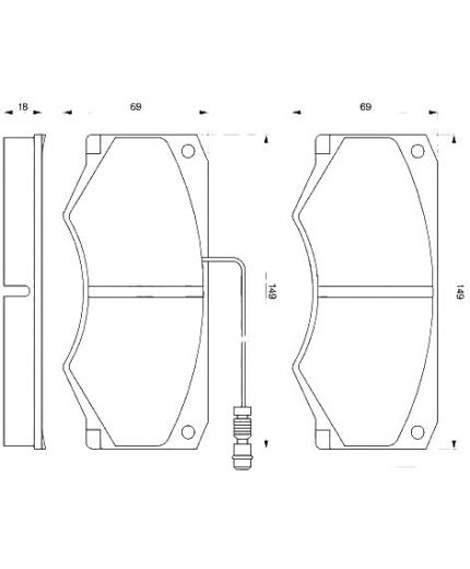 BOSCH Колодки дисковые