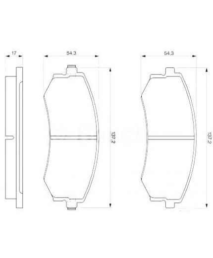 BOSCH Колодки дисковые