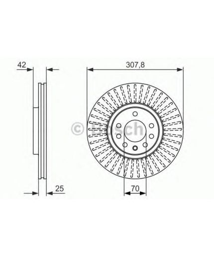 BOSCH Тормозной диск
