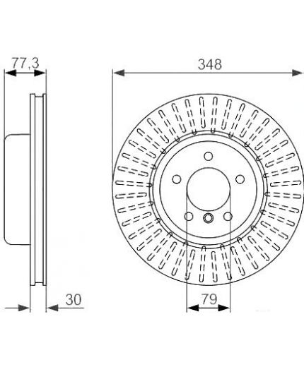 BOSCH Тормозной диск