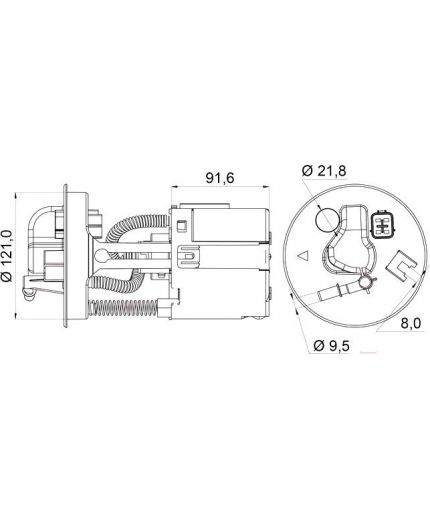 Lynxauto Фильтр топливный