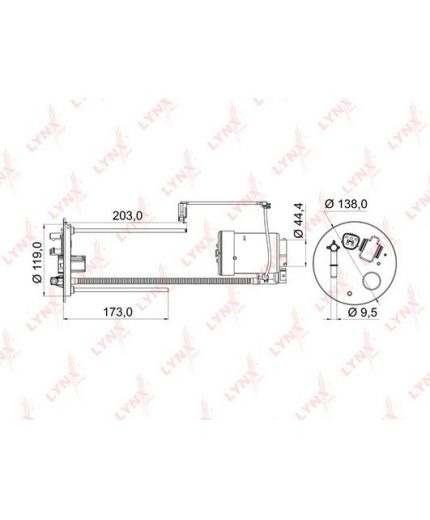 Lynxauto Фильтр топливный