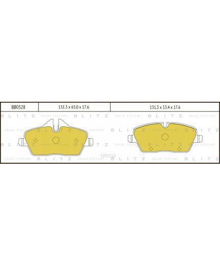 BLITZ Колодки дисковые 4 шт
